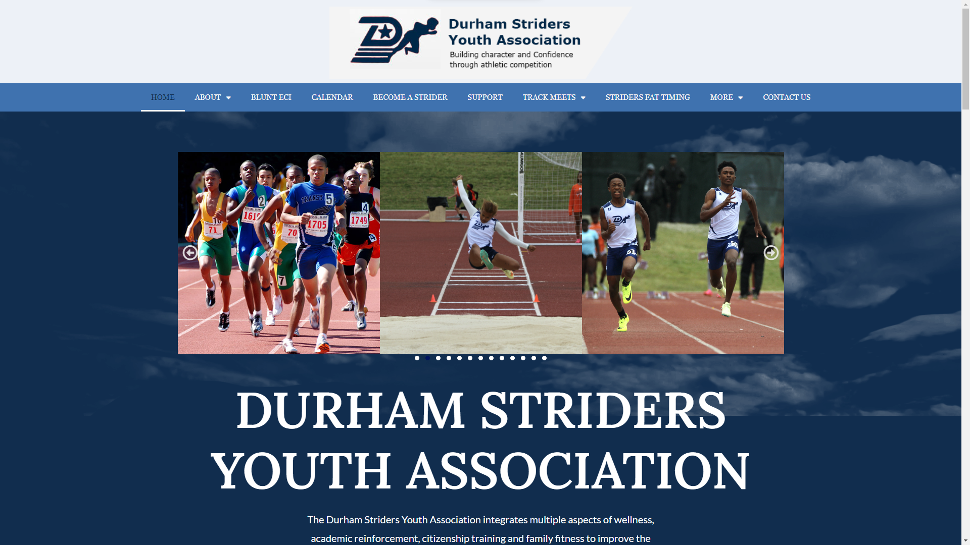 Youth Track and Field Association Website